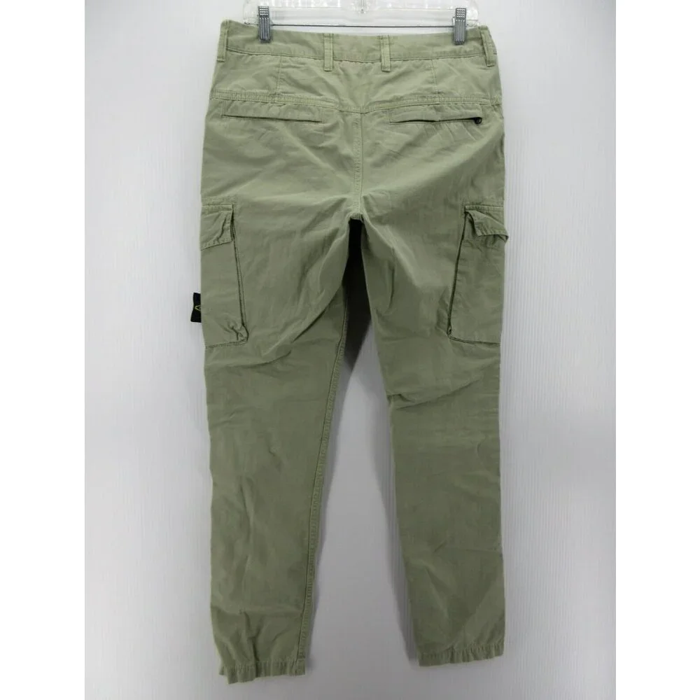 Stone Island Pants 30 Cargo Slim Straight Khakis Canvas Compass 30X31 - Picture 6 of 12